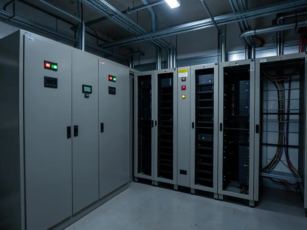 Commercial battery backup and UPS system