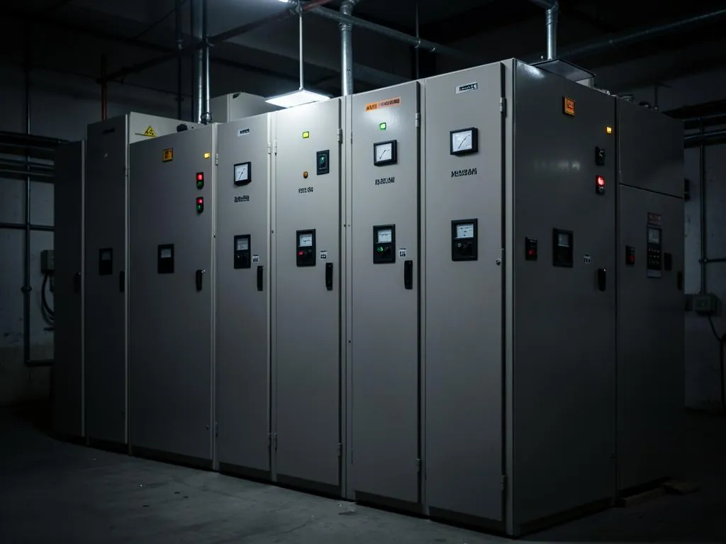 Low-voltage industrial switchgear lineup